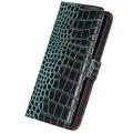 Crocodile Nokia X30 Lompakkomallinen Nahkakotelo kanssa RFID