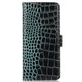 Crocodile Nokia X30 Lompakkomallinen Nahkakotelo kanssa RFID