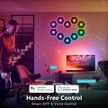 G01 älykkäät kuusikulmaiset RGB-LED-seinävalopaneelit, ohjattavissa Tuya- ja Smart Life -sovelluksilla - 15 kpl.