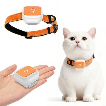 G01 Vedenkestävä älykäs lemmikkien GPS-paikannin 4G/WiFi – L – Oranssi