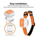 G01 Vedenkestävä älykäs lemmikkien GPS-paikannin 4G/WiFi – L – Oranssi