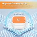 G01 Vedenkestävä älykäs lemmikkien GPS-paikannin 4G/WiFi – L – Oranssi