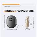 GM-362 RIC -ladattava kuulolaite ikäihmisille - beige / musta
