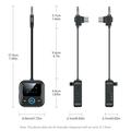 GT83 Bluetooth 6.0 -äänilähetin/vastaanotin autoon, lentokoneeseen ja televisioon - USB-C/3.5mm - musta