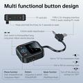 GT83 Bluetooth 6.0 -äänilähetin/vastaanotin autoon, lentokoneeseen ja televisioon - USB-C/3.5mm - musta