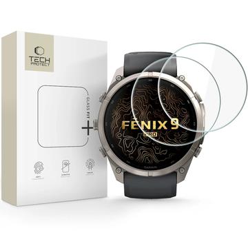 Garmin Fenix 9 Pro Tech-Protect Glass Fit+ Panssarilasi - 51mm - 2 kpl. - Kirkas