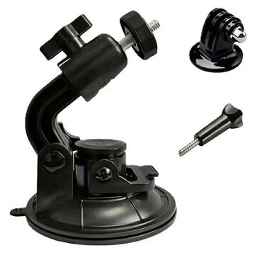 GoPro-/toimintakameran imukuppikiinnike, 360°-kääntö, autoon ja veneeseen