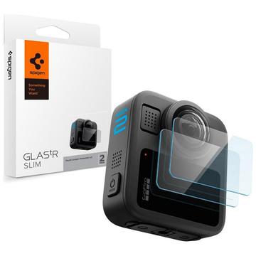 GoPro Max 2 Spigen Glas.tR Slim Panssarilasi - 9H - 2 Kpl.