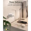 Goobay 45W USB-C PD GaN -kaksoisnopealaturi - valkoinen