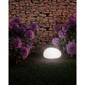 Goobay LED-aurinkokäyttöinen RGBW-koristevalaisin, kivimuotoinen - koko M - 2 kpl