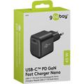 Goobay Nano 45W USB-C PD GaN -pikalaturi - musta