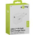 Goobay Nano 45W USB-C PD GaN -pikalaturi - valkoinen