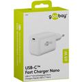 Goobay Nano 65W USB-C PD GaN -pikalaturi - valkoinen