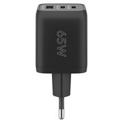 Goobay Nano 65W USB-C PD GaN -moniporttinen pikalaturi