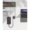 Goobay sisäänvedettävä USB-C-kaapeli - 1m, 15W - musta