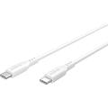Goobay USB-C silikonikaapeli - 1.5m, 60W - valkoinen