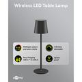 Goobay langaton LED-pöytävalaisin, RGBW, kosketusohjaus - 38cm - musta