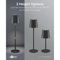 Goobay langaton LED-pöytävalaisin, RGBW, kosketusohjaus - 38cm - musta