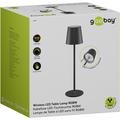 Goobay langaton LED-pöytävalaisin, RGBW, kosketusohjaus - 38cm - musta