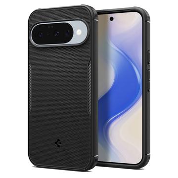 Google Pixel 10/10 Pro Spigen Core Armor Mag MagSafe TPU-kotelo - Musta