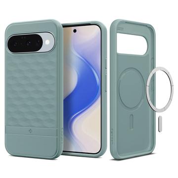 Google Pixel 10/10 Pro Spigen Parallax Mag Hybridikotelo - Salviavihreä