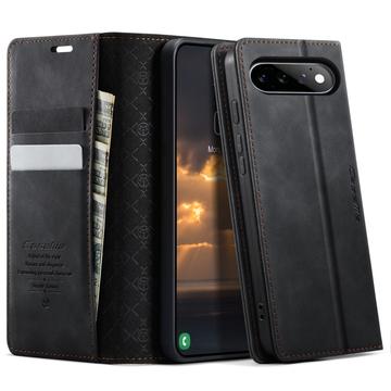 Google Pixel 11/11 Pro Caseme 033 vasikka tekstuuri lompakko tapauksessa RFID-sulku - musta