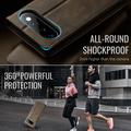 Google Pixel 11/11 Pro Caseme 033 vasikka tekstuuri lompakko tapauksessa RFID-sulku - Kahvi