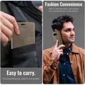 Google Pixel 11/11 Pro Caseme 033 vasikka tekstuuri lompakko tapauksessa RFID-sulku - Kahvi