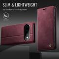 Google Pixel 11/11 Pro Caseme 033 vasikka tekstuuri lompakko tapauksessa RFID-sulku - punainen