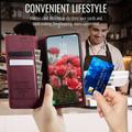 Google Pixel 11/11 Pro Caseme 033 vasikka tekstuuri lompakko tapauksessa RFID-sulku - punainen
