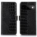 Google Pixel 11 Pro Crocodile Lompakkomallinen Nahkakotelo kanssa RFID