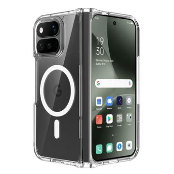 Google Pixel 11 Pro Fold Hybridikotelo - MagSafe-yhteensopiva - Läpinäkyvä