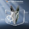 Google Pixel 11 Pro Fold Hybridikotelo - MagSafe-yhteensopiva - Läpinäkyvä