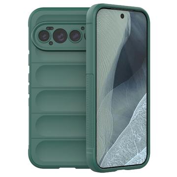 Google Pixel 11 Pro Rugged TPU Suojakuori - Vihreä