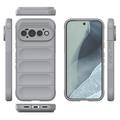 Google Pixel 11 Pro Rugged TPU Suojakuori - Vaaleanharmaa