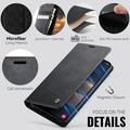 Google Pixel 11 Pro XL Caseme 033 vasikka tekstuuri lompakko tapauksessa RFID-sulku - musta