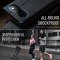 Google Pixel 11 Pro XL Caseme 033 vasikka tekstuuri lompakko tapauksessa RFID-sulku - musta