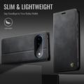 Google Pixel 11 Pro XL Caseme 033 vasikka tekstuuri lompakko tapauksessa RFID-sulku - musta