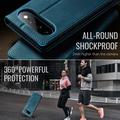Google Pixel 11 Pro XL Caseme 033 vasikka tekstuuri lompakko tapauksessa RFID-sulku - vihreä