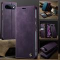 Google Pixel 11 Pro XL Caseme 033 vasikka tekstuuri lompakko tapauksessa RFID-sulku - violetti