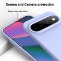Google Pixel 11 Pro XL Nestemäinen silikonikotelo käsihihnalla - Violetti