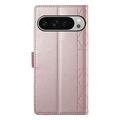 Google Pixel 11 Pro XL Luxury tikattu lompakkokotelo - ruusukultainen