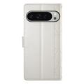 Google Pixel 11 Pro XL Luxury tikattu lompakkokotelo - Beige