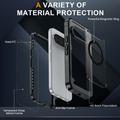 Google Pixel 11 Pro XL magneettikotelo, jossa on karkaistu lasisuojus - MagSafe-yhteensopiva - sininen