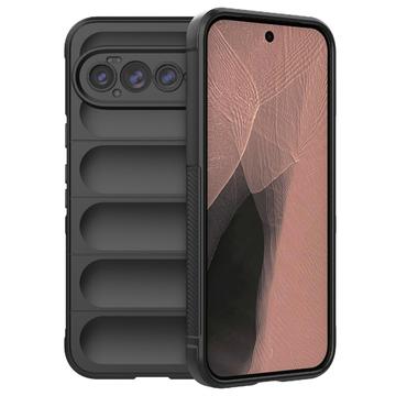 Google Pixel 11 Pro XL Rugged TPU Suojakuori - Musta