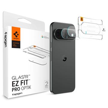 Google Pixel 11 Pro XL Spigen Glas.tR Ez Fit Optik Pro Kameralinssin Panssarilasi - 2 Kpl. - Läpinäkyvä