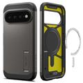 Google Pixel 11 Pro XL Spigen Tough Armor Mag -kotelo - Asemetallin Harmaa