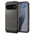 Google Pixel 11 Pro XL Spigen Tough Armor Mag -kotelo - Asemetallin Harmaa