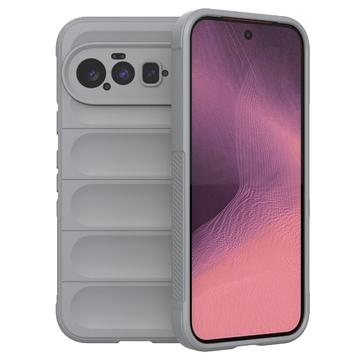 Google Pixel 11 Rugged TPU Suojakuori - Vaaleanharmaa