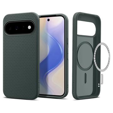 Google Pixel 11 Spigen Liquid Air Mag Mag MagSafe TPU Kotelo - Syvyysvihreä